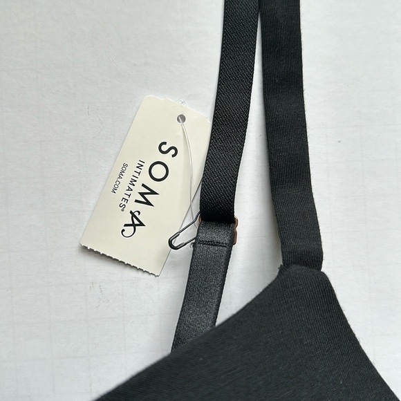 Soma Intimates Telltale The Dreamer Push-Up Bra NWT Black - Picture 6 of 9